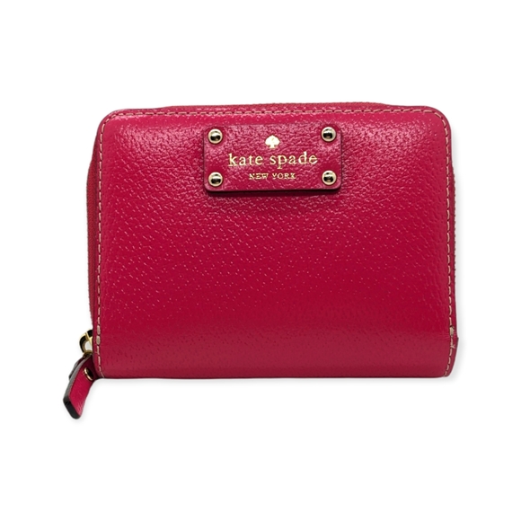 kate spade Women's Deep Pink Cara Wellesley Medium Wallet - Picture 1 of 5